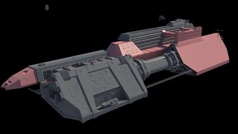 Illustration for article titled How Syfy's Dark Matter Created the Ultimate Police Ship